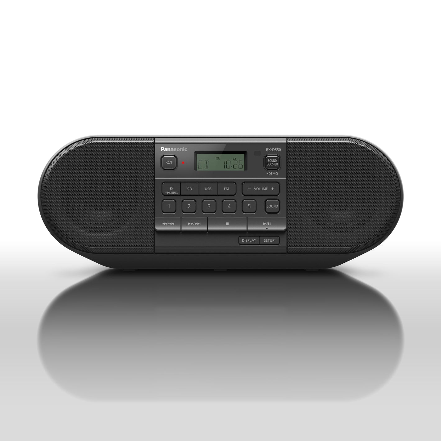 Panasonic RX-D550E Powerful Portable Radio with CD, Bluetoothยฎ and USB