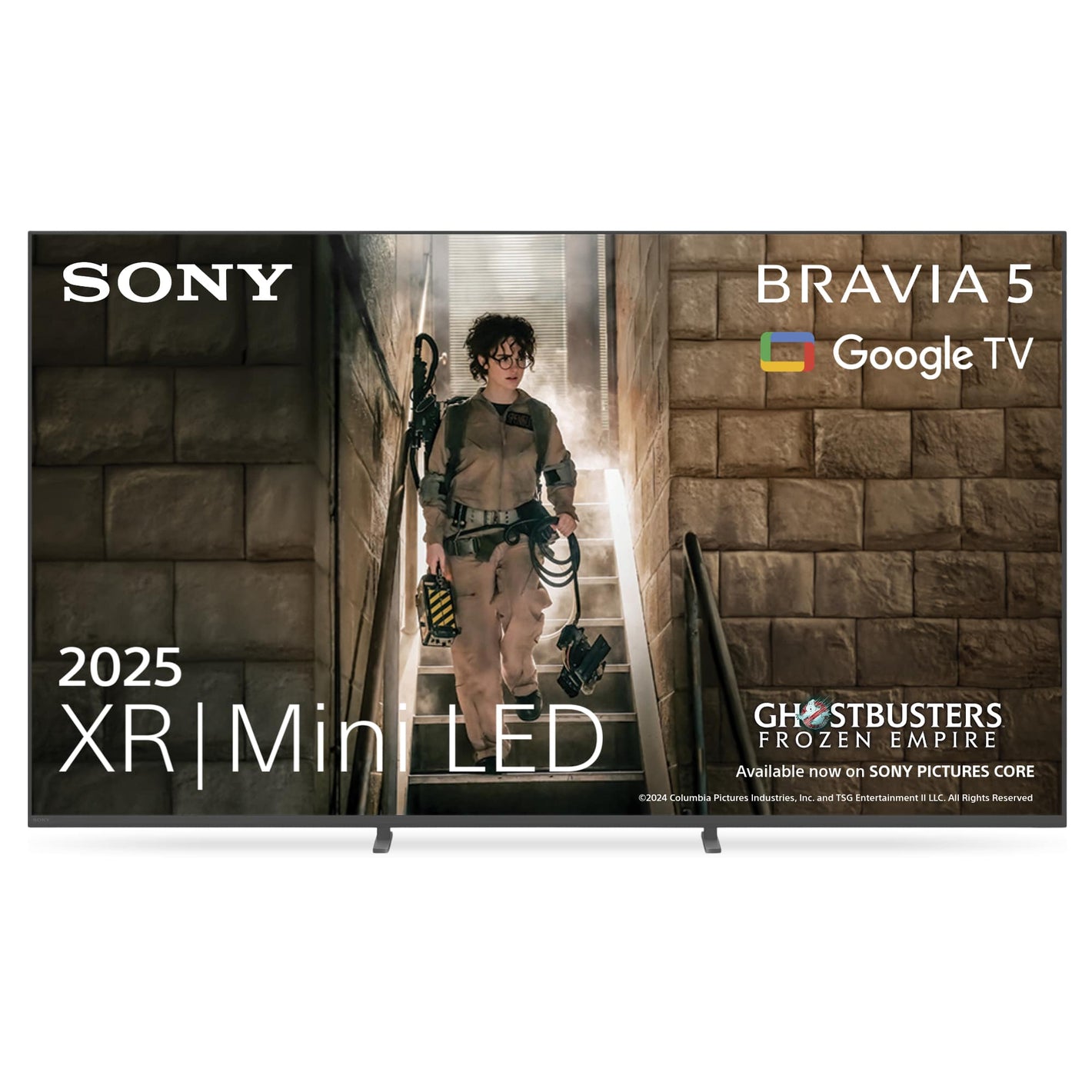 Sony BRAVIA 5 – XR | Mini LED | AI XR Processor | Acoustic Multi-Audio | Dolby Vision/Atmos | IMAX Enhanced | Google TV (2025) | Google Cast | Apple AirPlay 2 | Eco Dashboard 2 | Game Menu 2
