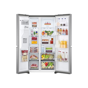 LG GSLV71PZTD 91.3cm Frost Free American Style Fridge Freezer - Shiny Steel
