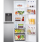 LG GSLV71PZTD 91.3cm Frost Free American Style Fridge Freezer - Shiny Steel