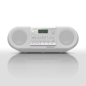 Panasonic RX-D552E-W Powerful Portable DAB+ Radio with CD, Bluetooth® and USB - White