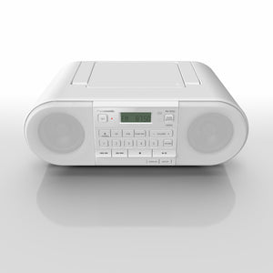 Panasonic RX-D550E-W Powerful Portable Radio with CD, Bluetooth® and USB - White