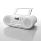 Panasonic RX-D552E-W Powerful Portable DAB+ Radio with CD, Bluetooth® and USB - White