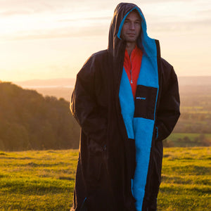 dryrobe Advance, Long Sleeve, Black/Blue
