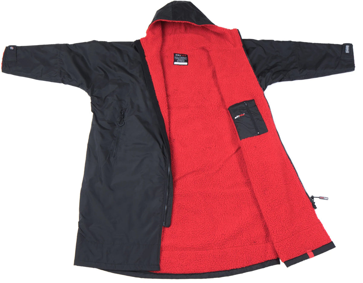dryrobe Advance, Long Sleeve, Black/Red