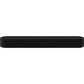 Sonos Beam (Gen 2) Soundbar Black front facing view against a white background.