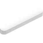 Sonos Beam (Gen 2) Soundbar White front top down angle against a white background.