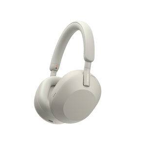 Sony WH-1000XM5S Noise Cancelling Wireless Headphones - 30 hours battery life - Around-ear style - Optimised for Alexa and the Google Assistant - with built-in mic for phone calls - Silver