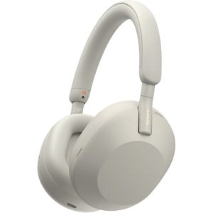 Sony WH-1000XM5S Noise Cancelling Wireless Headphones - 30 hours battery life - Around-ear style - Optimised for Alexa and the Google Assistant - with built-in mic for phone calls - Silver