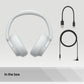 Sony WH-CH720NW Noise Cancelling Wireless Bluetooth Headphones - Up to 35 hours battery life and Quick Charge - White