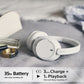 Sony WH-CH720NW Noise Cancelling Wireless Bluetooth Headphones - Up to 35 hours battery life and Quick Charge - White