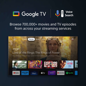 Sony KD65X75WL 65" 4K HDR LED TV | Google TV | ECO PACK | BRAVIA CORE | Narrow Bezel Design