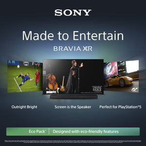 Sony BRAVIA XR | X90L | Full Array LED | 4K HDR | Google TV | ECO PACK | BRAVIA CORE | Perfect for PlayStation5 | Aluminium Seamless Edge Design