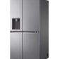 LG GSLV71PZTD 91.3cm Frost Free American Style Fridge Freezer - Shiny Steel