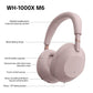 Sony WH-1000XM6P Flagship Noise Cancelling Over-Ear Wireless Bluetooth Headphones, Signature Hi-Res Sound, Ultimate Comfort, Foldable Design, Durable Case, 30 HR Battery, iOS & Android - Sand Pink