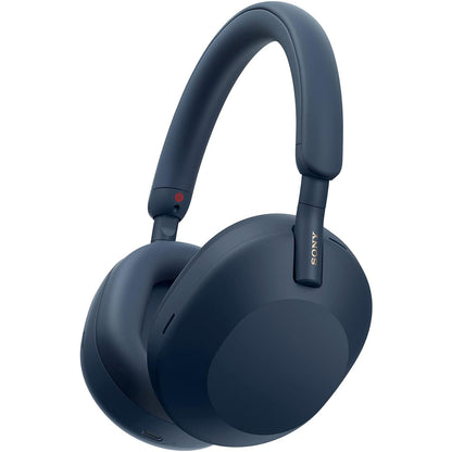 Sony WH-1000XM5L Noise Cancelling Wireless Headphones - 30 hours battery life - Around-ear style - Optimised for Alexa and the Google Assistant - with built-in mic for phone calls - Blue