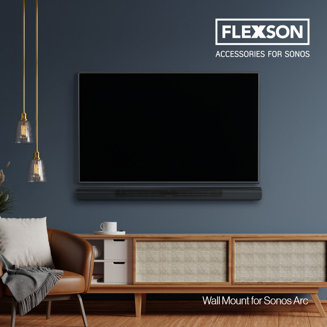 Flexson Arc Wall Mount Flexson Sonos Arc PUREMOUNTS Speaker Wall