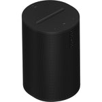 Sonos Era 100 Smart Speaker Black front facing top down angle against a white background.