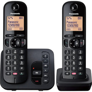 Panasonic KX-TGC262EB Digital Cordless Phone with Answering Machine - Twin Pack