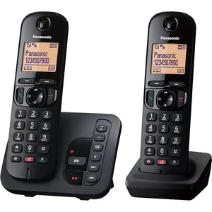 Panasonic KX-TGC262EB Digital Cordless Phone with Answering Machine - Twin Pack