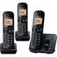 Panasonic KX-TGC263EB Digital Cordless Phone with Answering Machine - Three Handsets