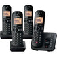Panasonic KX-TGC264EB Digital Cordless Phone with Answering Machine - Four Handsets
