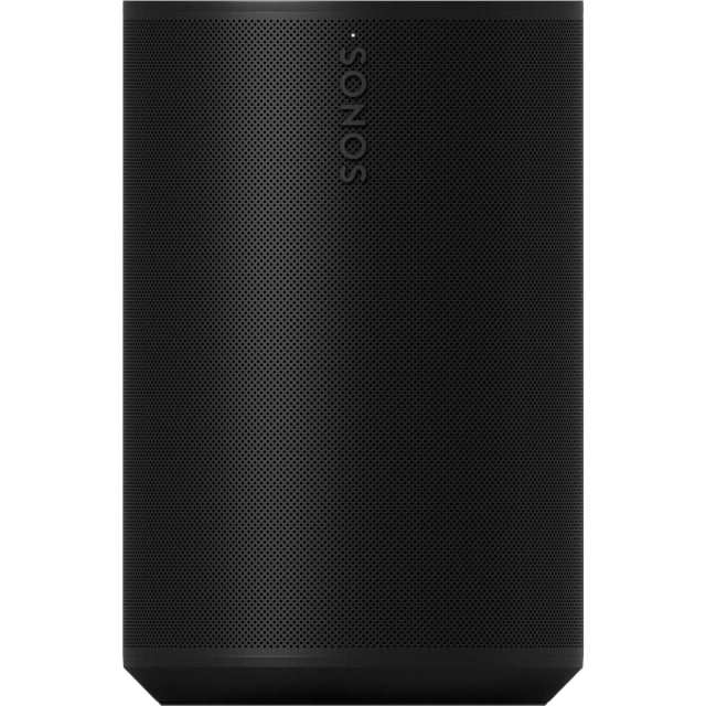 Sonos Era 100 Smart Speaker black front view against a white background.