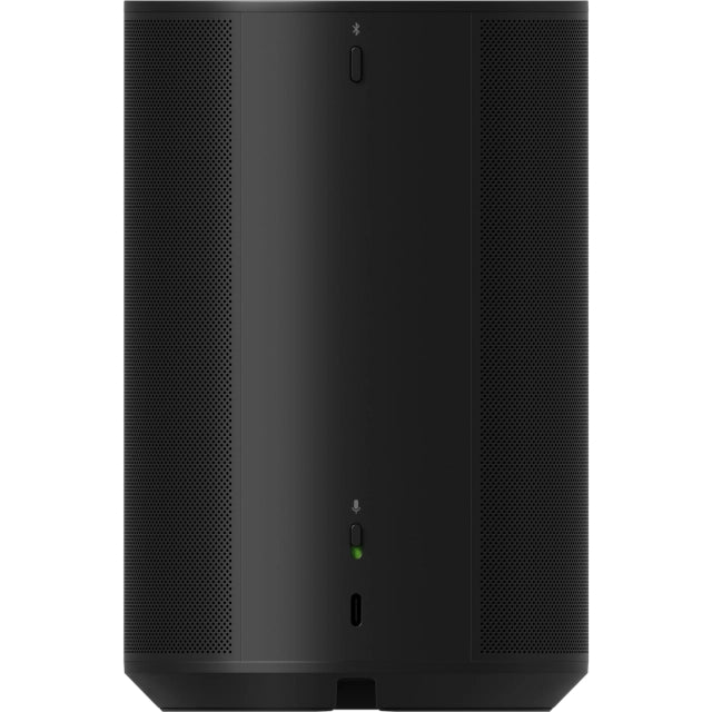 Sonos Era 100 Smart Speaker Black rear view against a white background.