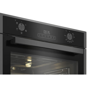 Blomberg ROEN9202DX 59.4cm Built In Electric Single Oven - Dark Steel