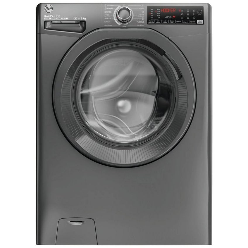 Hoover H3WPS496TMRR6 9kg 1400 Spin Washing Machine - Graphite