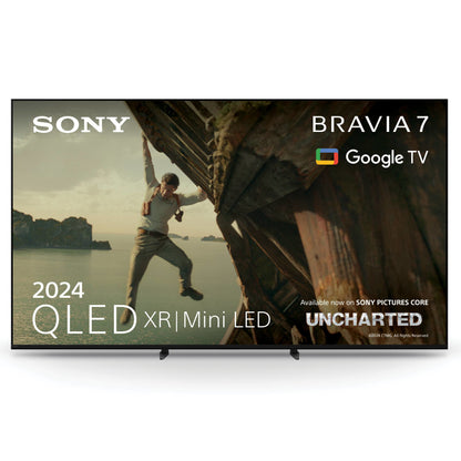 Sony BRAVIA 7 QLED (XR l Mini LED) 85 Inch 4K HDR Google Smart TV (2024) | Gaming Features for PlayStation 5, IMAX Enhanced, Dolby Vision Atmos, Chromecast, AirPlay, 120Hz 85XR70