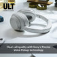 Sony WH-ULT900NB - ULT WEAR - Bluetooth Enabled Headphones with ULT POWER SOUND, Ultimate Deep Bass, Noise Cancelling, Clear Call Quality, Up to 30hr Battery Life, IOS & Android - Black