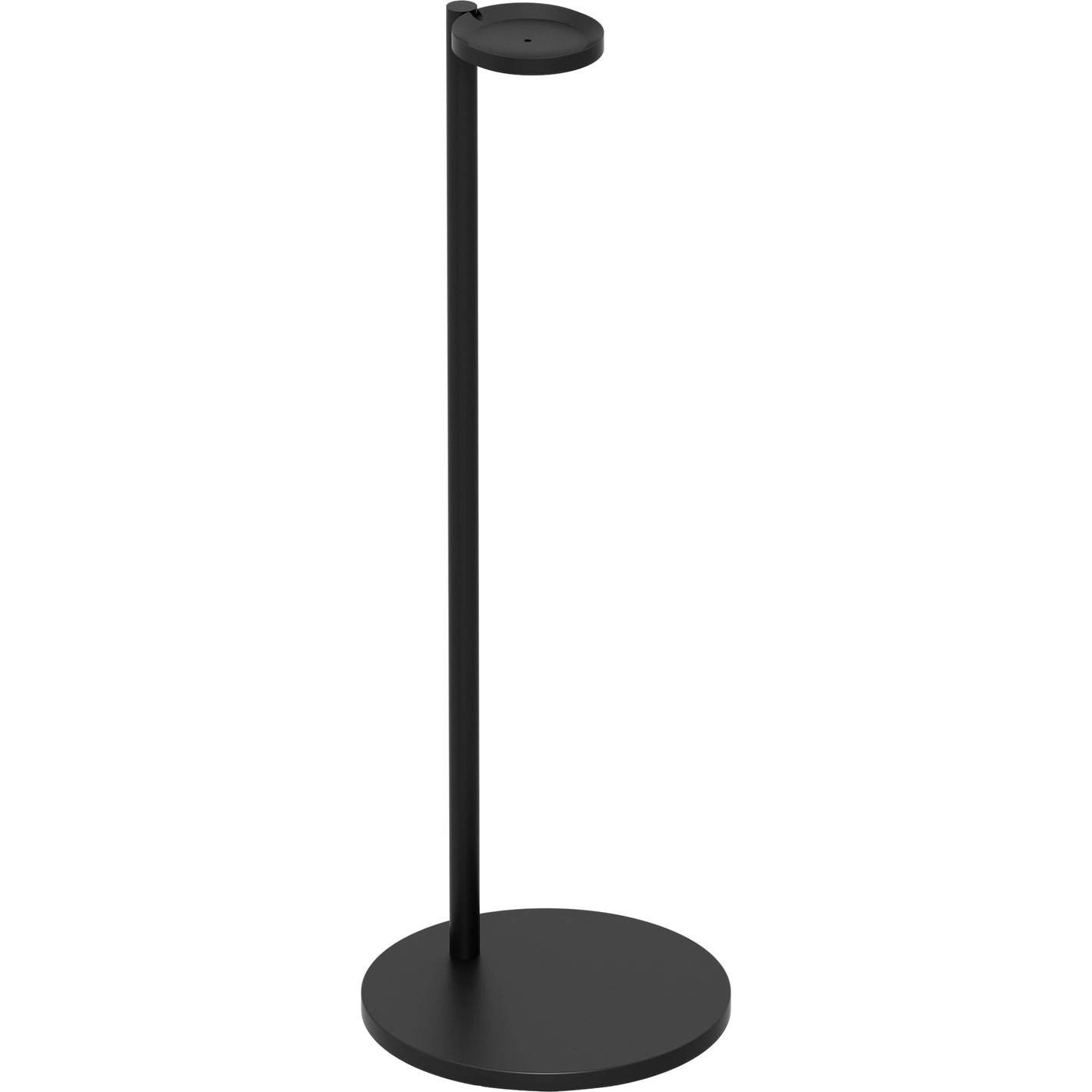 Sonos Era 100 Single Floor Stand Black front facing angled view against a white background.