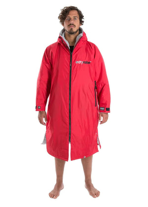 dryrobe Advance Long Sleeve - Red Grey