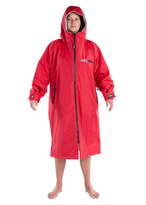 dryrobe Advance Long Sleeve - Red Grey
