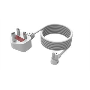 Flexson 5m Power Cable for Era 100 & Era 300, Ray, Arc, Sub (Gen 3), Sub Mini, Amp, Beam, Playbase, Play:5 (Gen 2) | Single - White