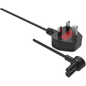 Flexson 5m Power Cable for Era 100 & Era 300, Ray, Arc, Sub (Gen 3), Sub Mini, Amp, Beam, Playbase, Play:5 (Gen 2) | Single - Black