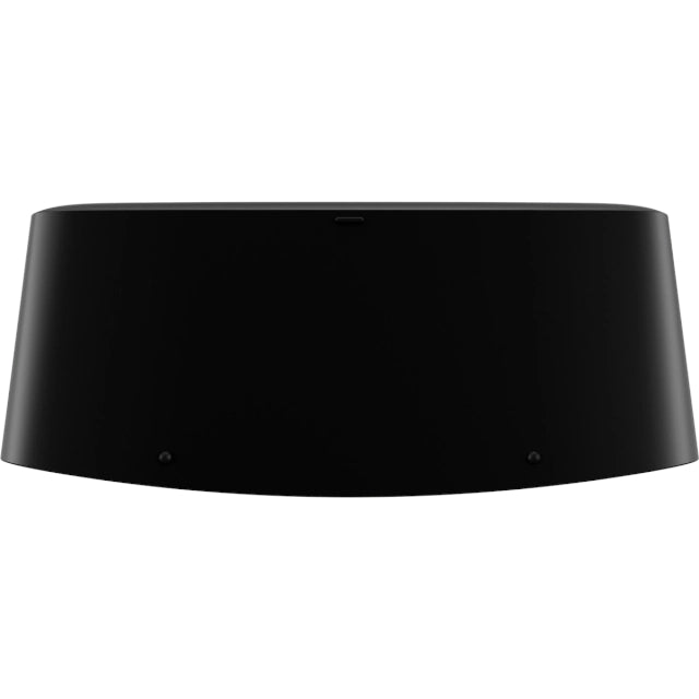 Sonos Five Premium Speaker Black top down view of the bottom of the device against a white background.