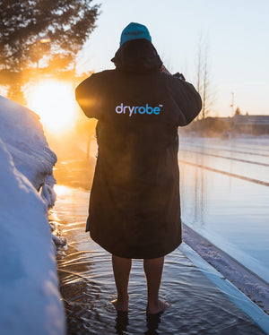 dryrobe Advance Long Sleeve V3 - Black Blue