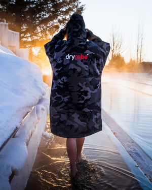 dryrobe Advance Long Sleeve V3 - Black Camo Black