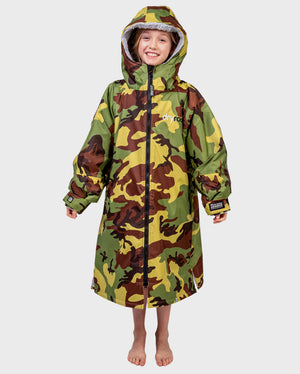 dryrobe Advance - Kids - Long Sleeve V3 - Camo Grey