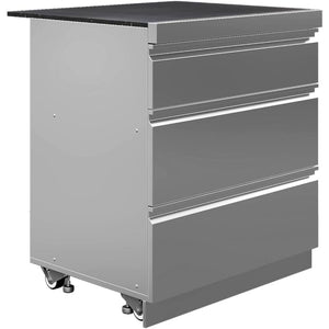 Whistler Grills Lechlade 6-Burner Kitchen with Double Door Fridge and Sink - Stainless Steel