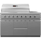 Whistler Grills Malmesbury 6-Burner Kitchen with Double Door Fridge, Sink and Corner Units - Stainless Steel