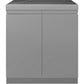Whistler Grills Malmesbury 6-Burner Kitchen with Double Door Fridge, Sink and Corner Units - Stainless Steel