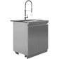 Whistler Grills Marlborough 6-Burner Kitchen with Double Door Fridge, Sink and Corner Unit - Stainless Steel