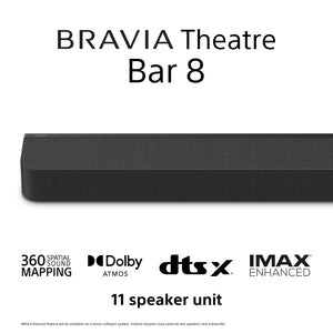 Sony BRAVIA Theatre Bar 8 - Dolby Atmos® Single Soundbar