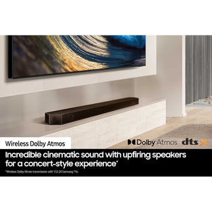 Samsung Q990D Q-Series 11.1.4ch Cinematic Soundbar with Subwoofer and Rear Speakers (2024)