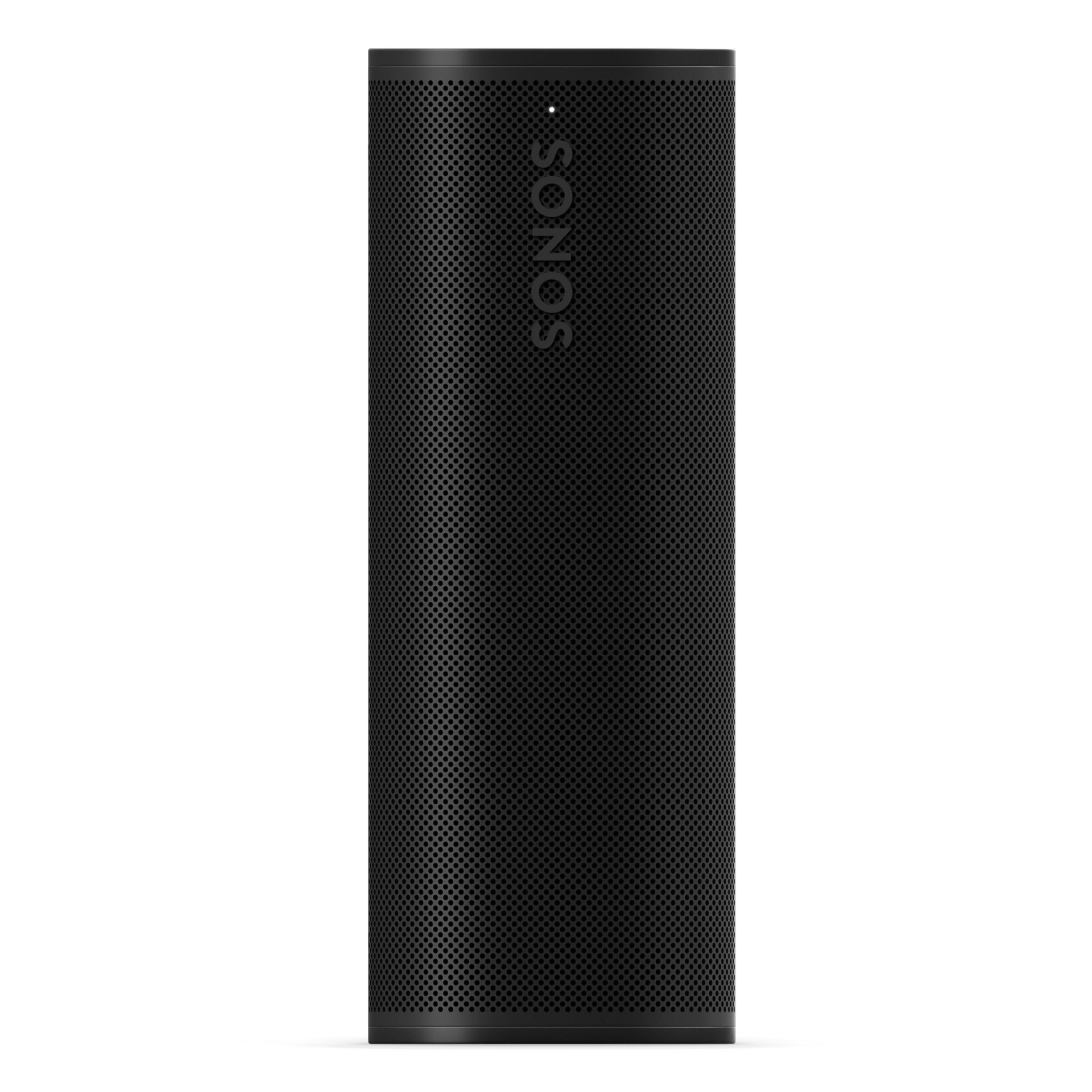 Sonos Roam 2 Portable Speaker Black front on view against a white background.