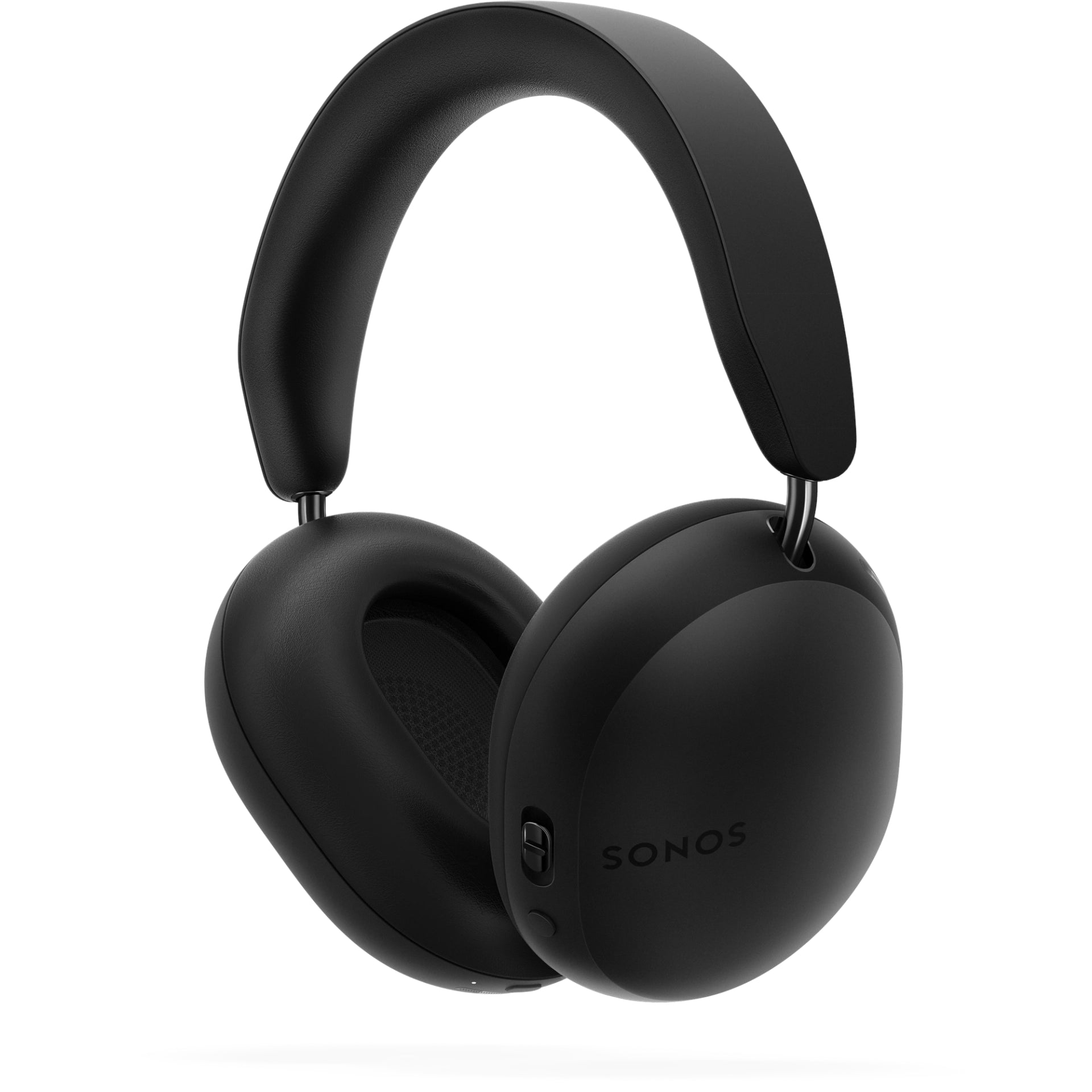 Sonos Ace Headphones Black front angled right view against a white background.