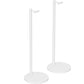 Sonos Era 300 Floor Stands Pair White next to each other front angled view against a white background.